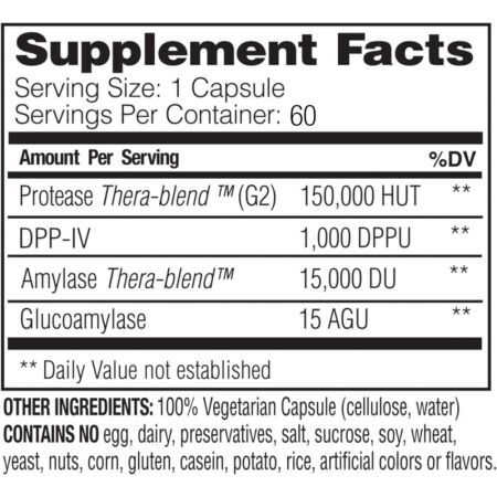 GlutenEase Extra Strength - 60 caps – Obrázok 3