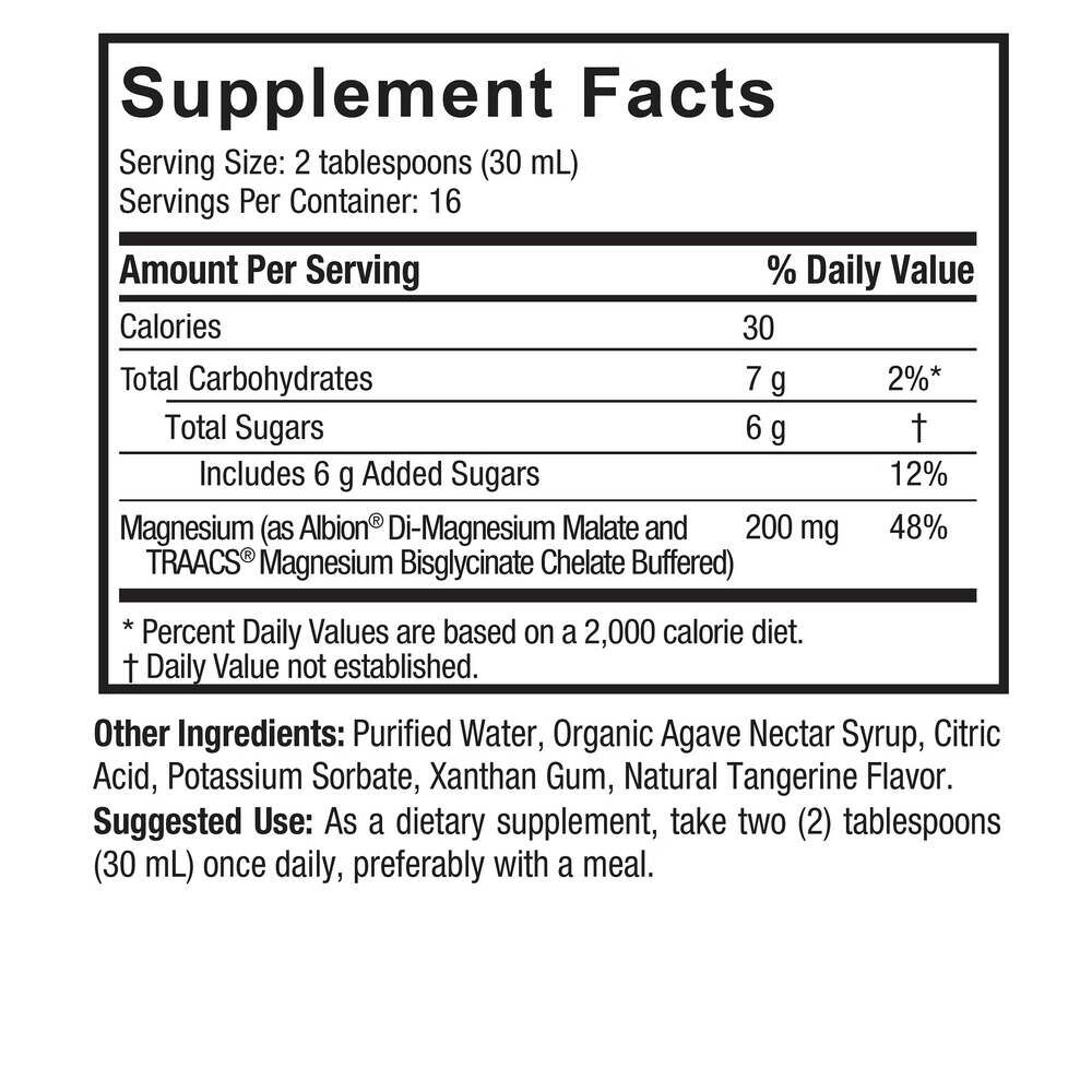 Liquid Magnesium Malate and Glycinate - 480 ml. – Obrázok 3