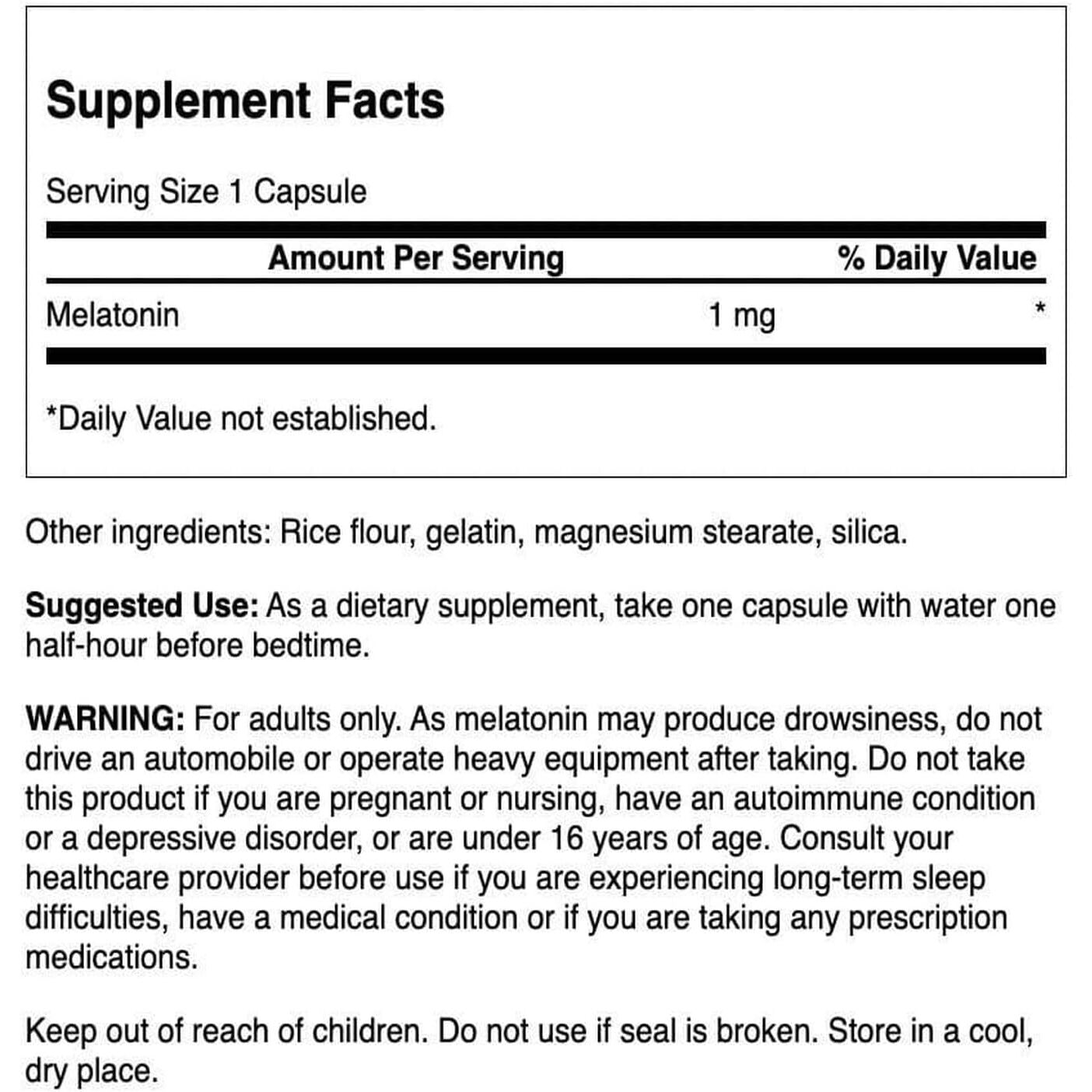Melatonin, 3mg – 120 caps – Obrázok 3