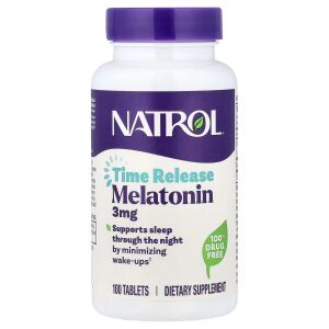 Natrol Melatonin Time Release 3 mg (100 Tablets) - Viking Supplements