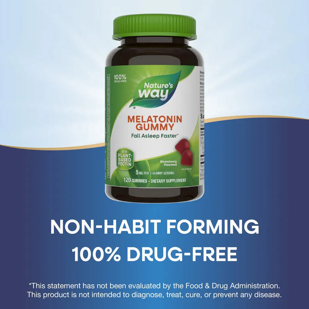 Natures Way Melatonin Gummies (120 gummies, Strawberry) – Obrázok 7