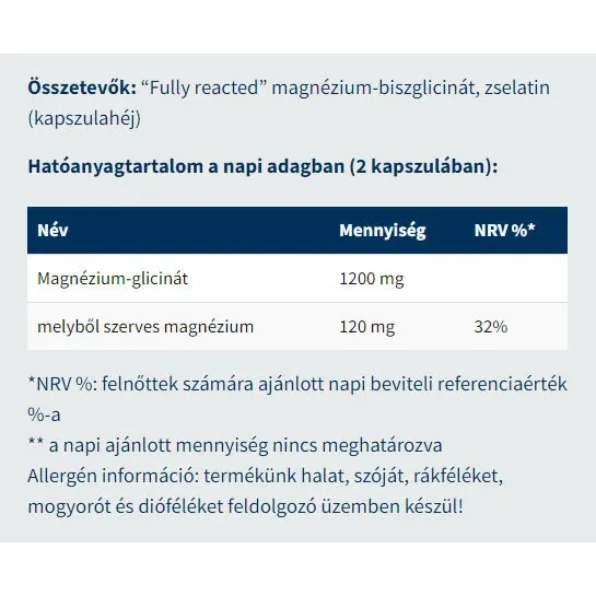 USA medical Magnesium Bisglycinate (60 Capsules) – Obrázok 2