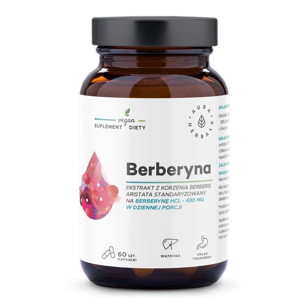 Aura Herbals - Berberine 500 mg fra Berberis aristata (60 kapsler)