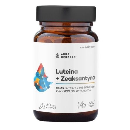 AURA HERBALS Luteín + Zeaxantín + vitamín A (60 kapsúl) – Viking Supplements