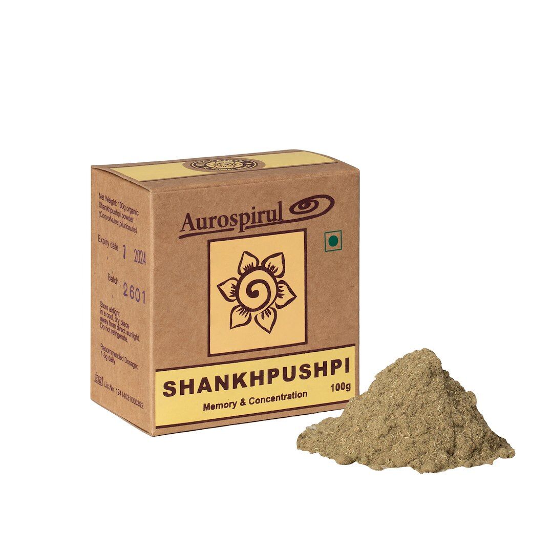 AUROSPIRUL Shankapushpi prášok (100 g / 3