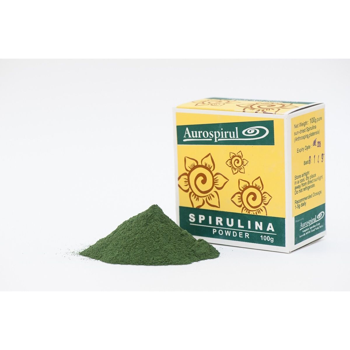 AUROSPIRUL Spirulina v prášku (100 g / 3