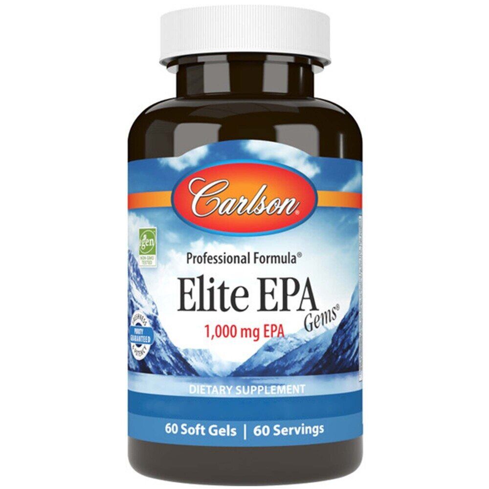 Carlson Labs Elite EPA Gems 1000mg 60 softgels - Viking Supplements