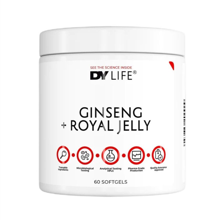 Dorian Yates – DY LIFE Ženšen + materská kašička – 60 mäkkých kapsúl – Viking Supplements