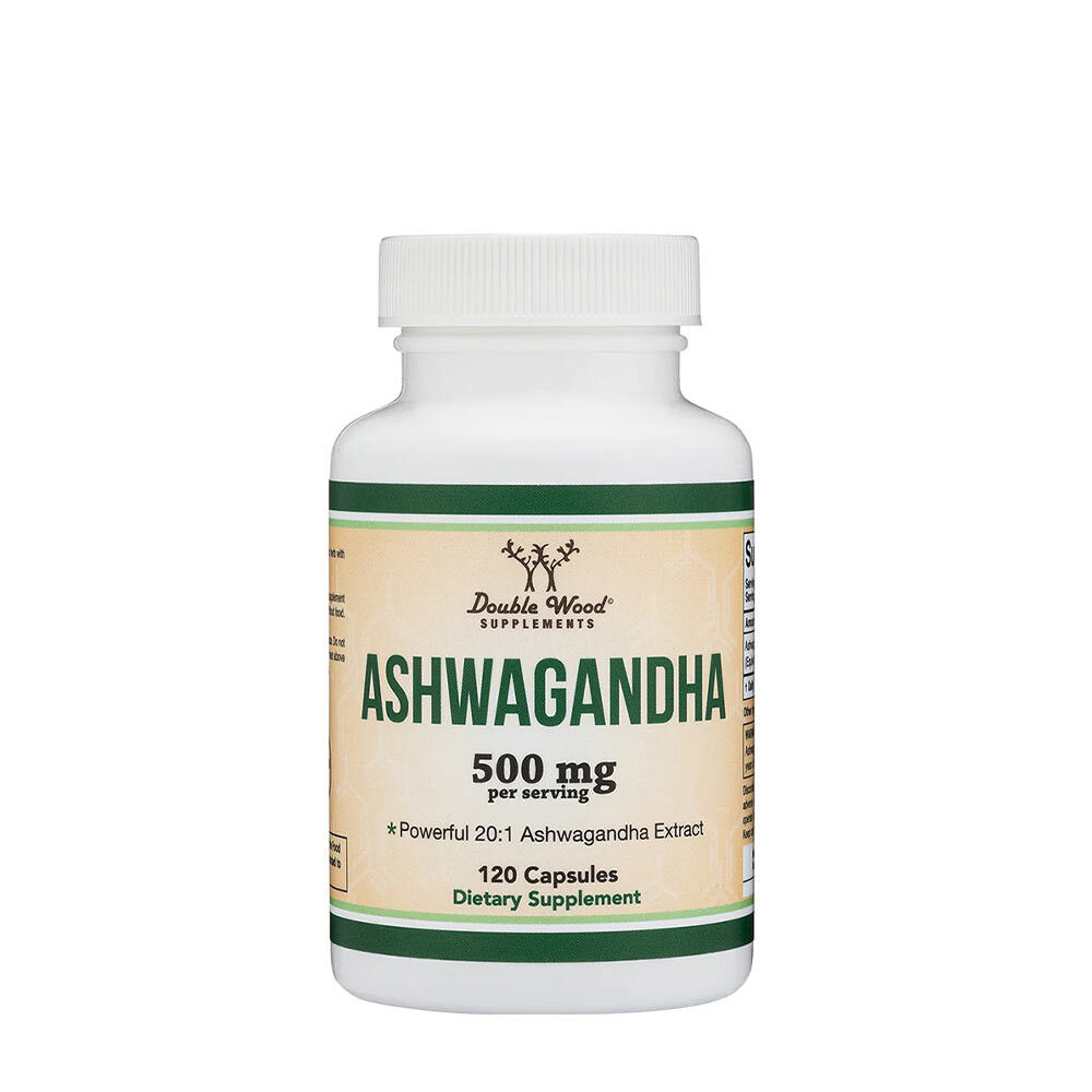 Double Wood kosttilskud med ashwagandha (120 kapsler)