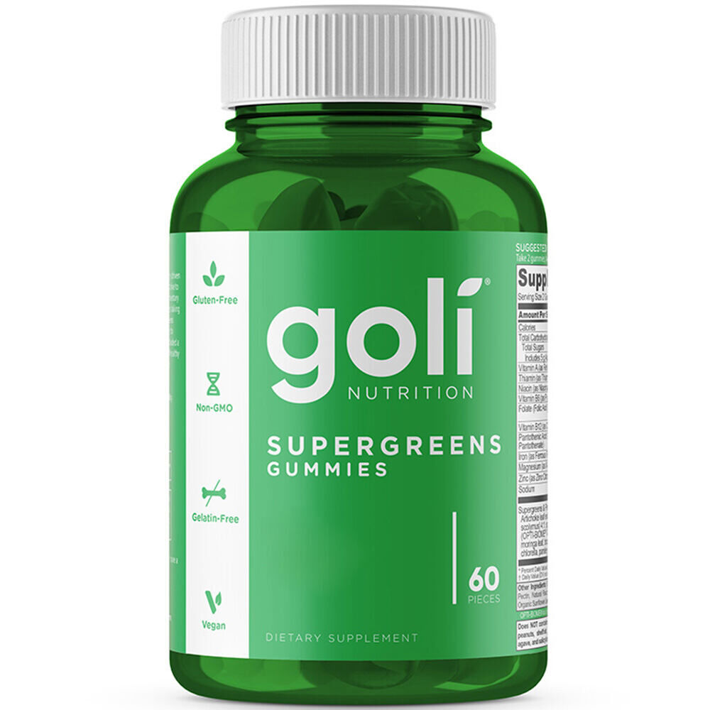 Goli Nutrition SuperGreens 60 žuvačiek – Viking Supplements