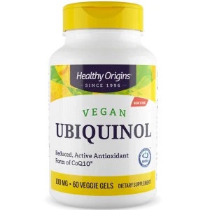 Healthy Origins Vegánsky ubikinol 100 mg, 60 vegetariánskych kapsúl – Viking Supplements
