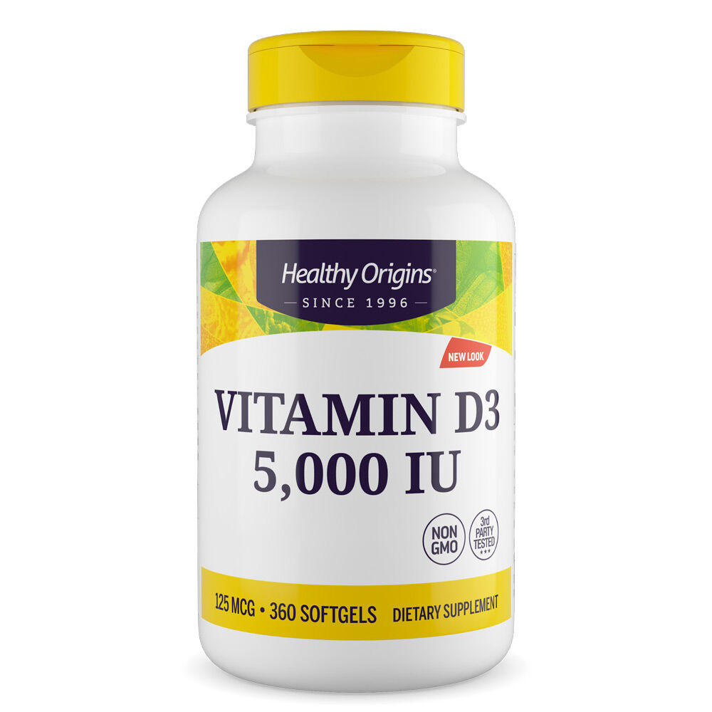 Healthy Origins - Vitamin D3 5000 IU, 360 softgels