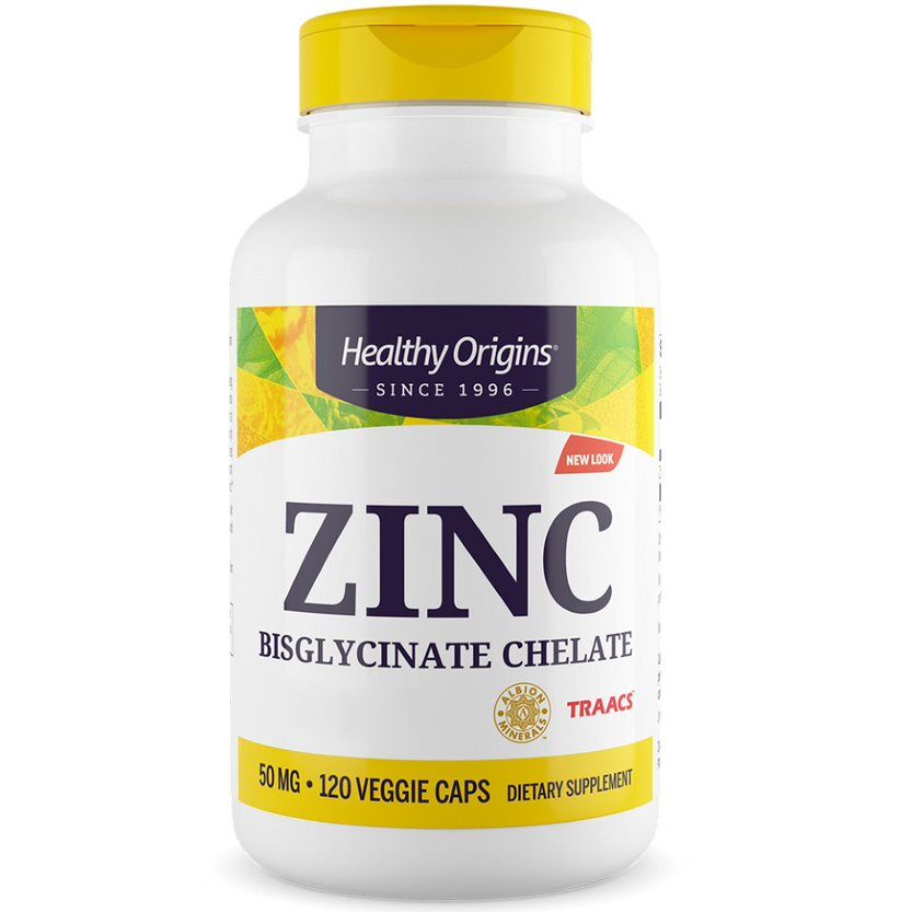 Healthy Origins Zinc Depot 50 mg, 120 vegetariánskych kapsúl – Viking Supplements