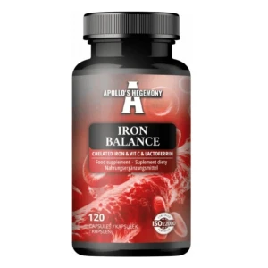 Iron Balance – chelátové železo, vitamín C a laktoferín – 120 kapsúl – Viking Supplements