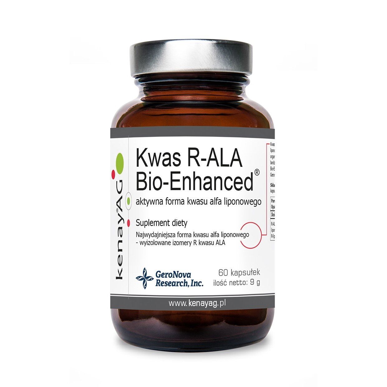 Kenay - Bioforstærket R-Liposyre (R-ALA) 60 kapsler