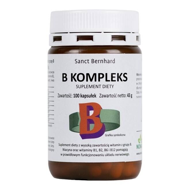 KRAUTERHAUS SANCT BERNHARD Komplex vitamínov B (100 kapsúl) - Viking Supplements