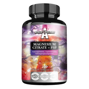 Citrát horčíka + P5P – 200 kapsúl – Viking Supplements
