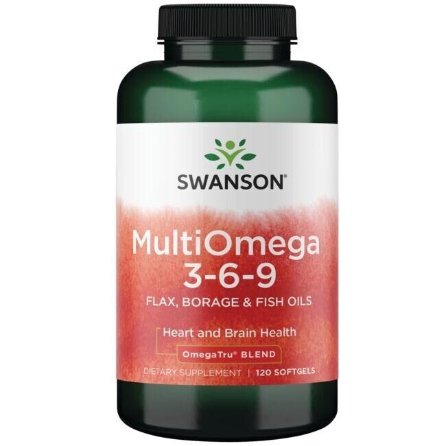 MultiOmega 3-6-9 – ľanový, borákový a rybí olej – 120 mäkkých kapsúl – Viking Supplements