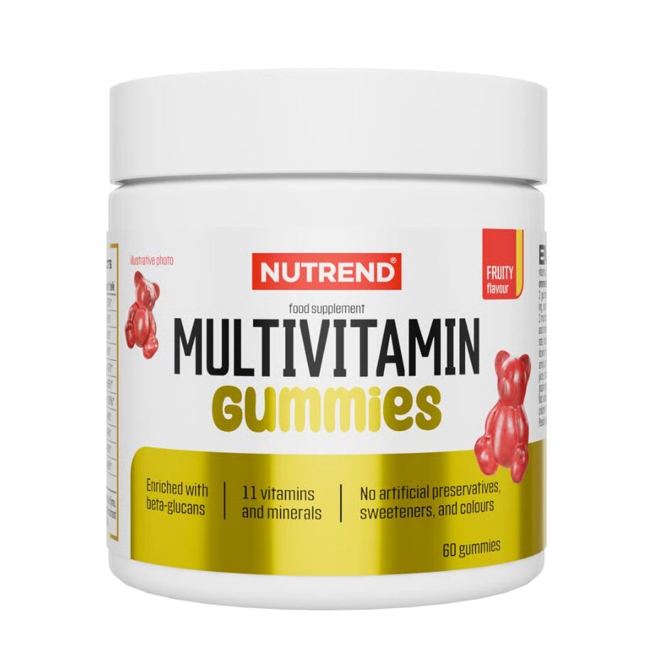 Nutrend - Multivitamin-gummier, frugtig smag + 60 stk