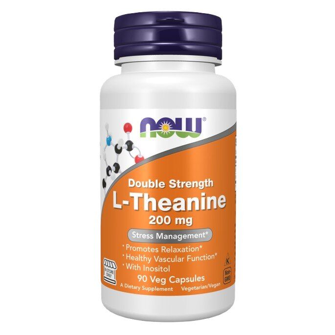 NOW Foods - L-Theanine 200 mg, 90 vcaps