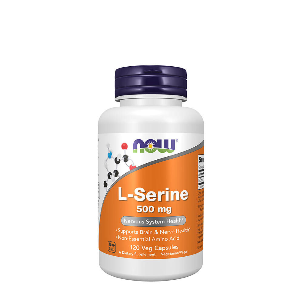 NOW L-serín 500 mg (120 kapsúl) – Viking Supplements