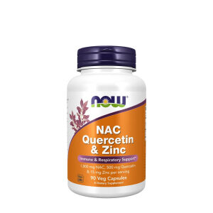 NOW NAC Quercetin & Zinc (90 Veg Capsules) - Viking Supplements