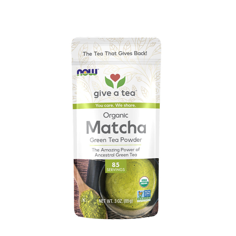 NOW Økologisk Matcha-grøn te i pulverform (3 oz.)