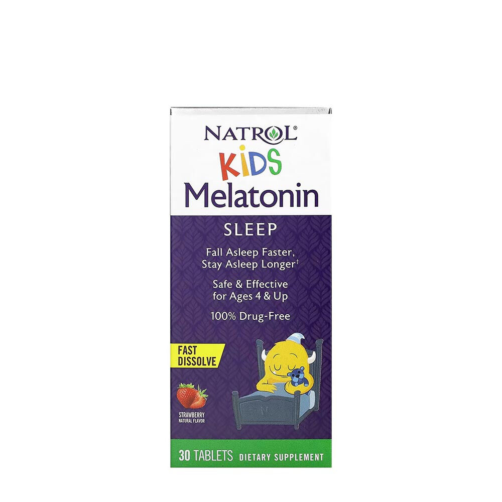 Natrol Kids Melatonin (30 tabletter, jordbær)