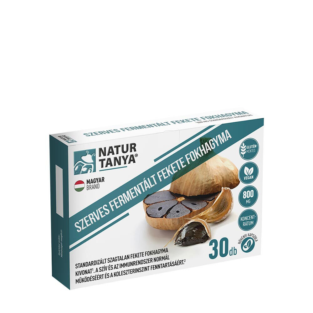Natur Tanya Fermentovaný čierny cesnak 800 mg (30 kapsúl) – Viking Supplements