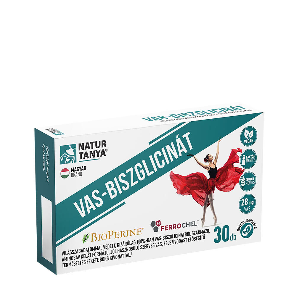 Natur Tanya – bisglycinát železa (30 kapsúl) – Viking Supplements