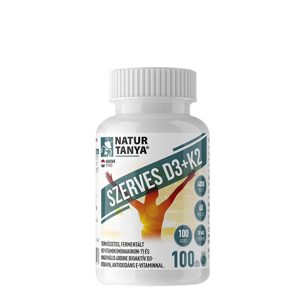 Natur Tanya - Økologisk vitamin D3 og K2 + 100 tabletter