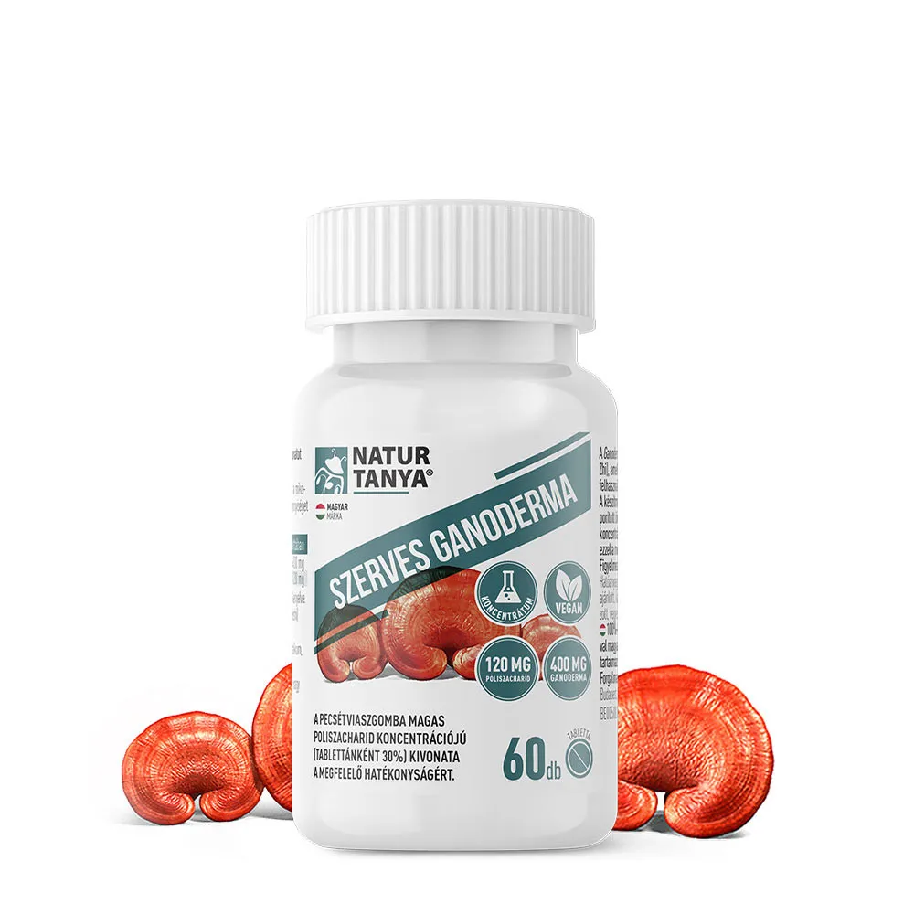 Natur Tanya Organic Ganoderma (60 Tablets) – Obrázok 2