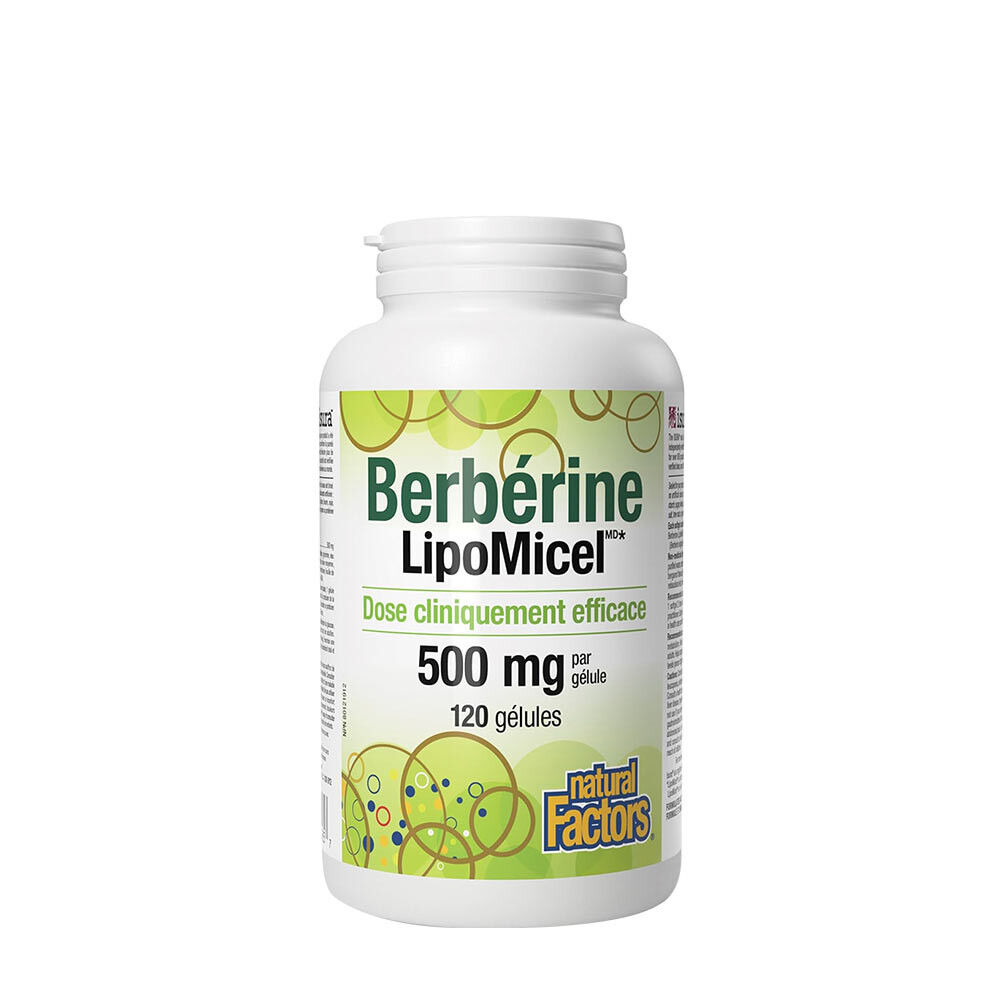 Natural Factors Berberín LipoMicel Matrix (120 mäkkých kapsúl) – Viking Supplements