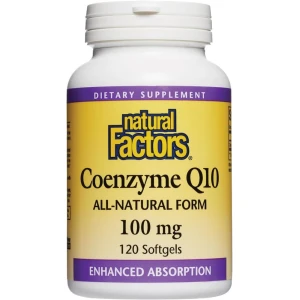 Natural Factors Koenzým Q10 100 mg, 120 mäkkých kapsúl – Viking Supplements