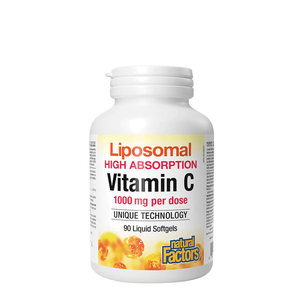 Natural Factors Lipozomálny vitamín C (90 mäkkých kapsúl) – Viking Supplements