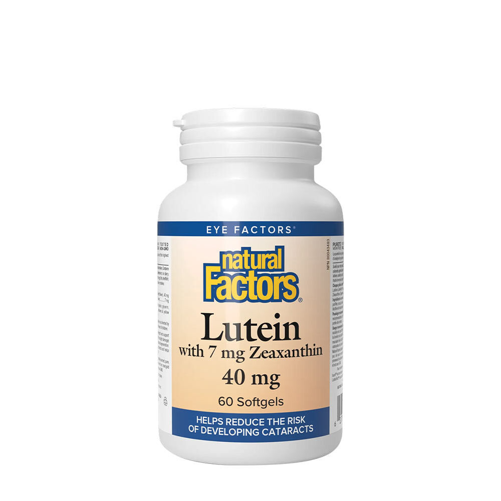 Natural Factors Luteín 40 mg so zeaxantínom (60 mäkkých kapsúl) – Viking Supplements