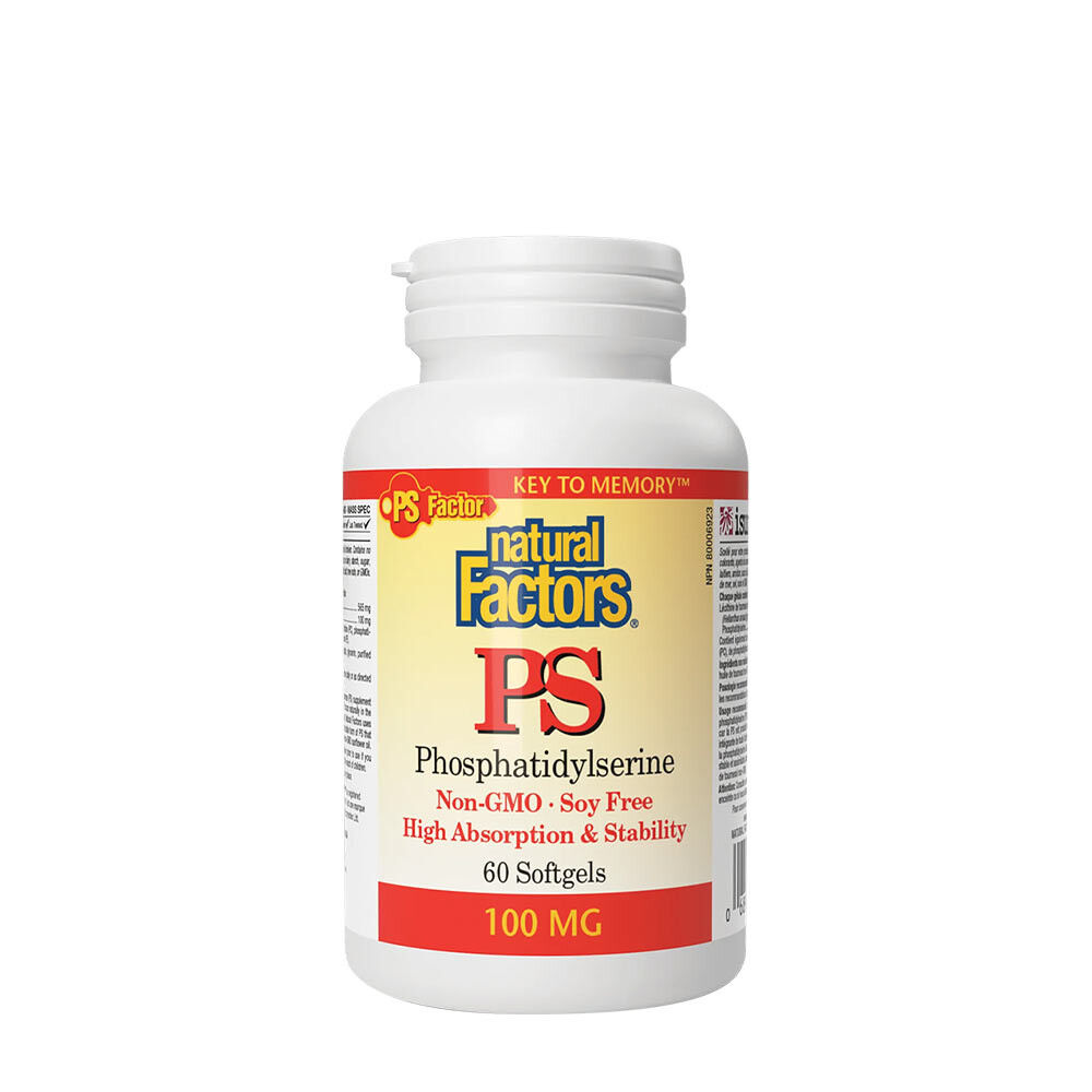 Natural Factors PS FOSFATIDYLSERÍN 100 MG (60 mäkkých kapsúl) - Viking Supplements
