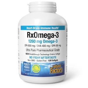 Natural Factors Rx Omega-3 Factors 120 mäkkých kapsúl – Viking Supplements
