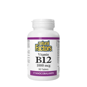 Natural Factors Vitamín B12 1000 mcg (90 tabliet) – Viking Supplements