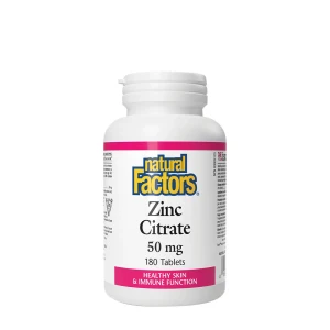 Natural Factors Citrát zinku 50 mg (180 tabliet) – Viking Supplements