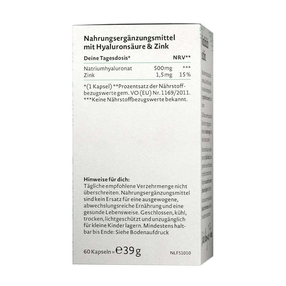 Nature Love Hyaluron (60 Capsules) – Obrázok 2