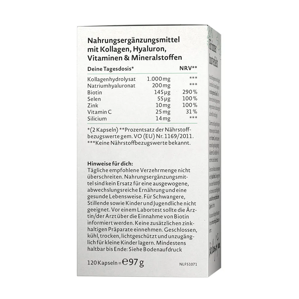 Nature Love Kollagen Komplex (120 Capsules) – Obrázok 2