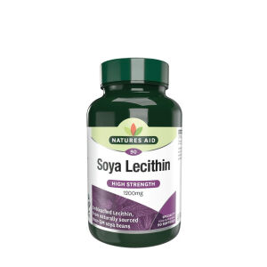 Natures Aid sójový lecitín 1200 mg (90 mäkkých kapsúl) – Viking Supplements
