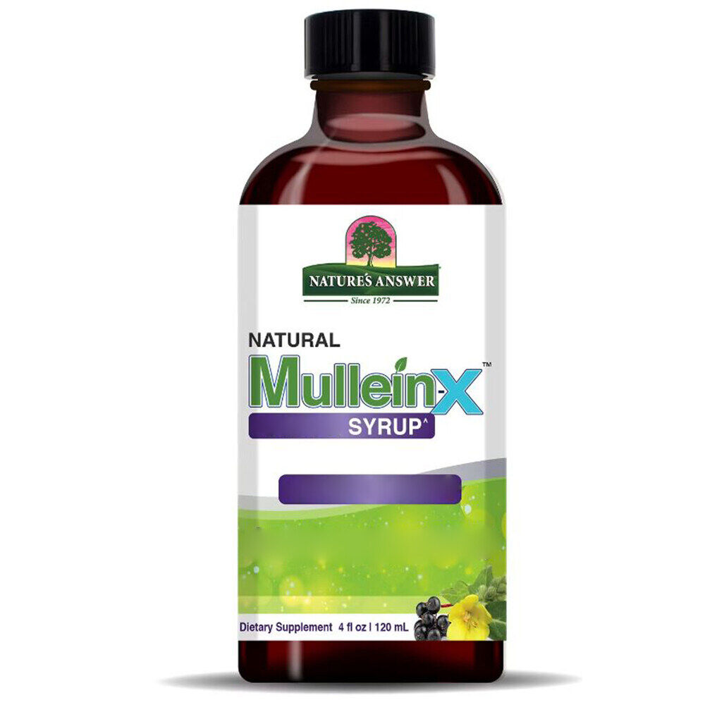 Sirup proti kašľu Nature's Answer Mullein-X 4 oz (120 ml) – Viking Supplements