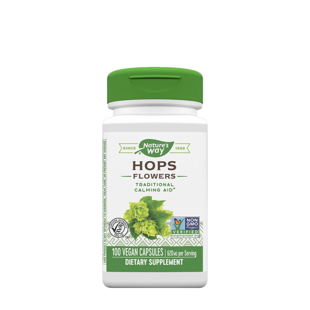Natures Way Hops Flowers (100 Capsules) - Viking Supplements