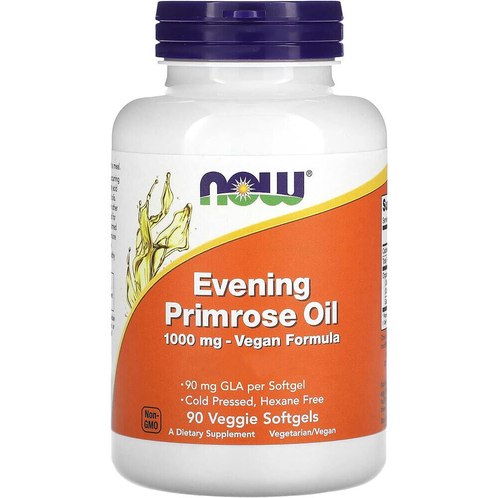 Now Foods Olej z pupalky dvojročnej 1000 mg, 90 vegetariánskych kapsúl – Viking Supplements