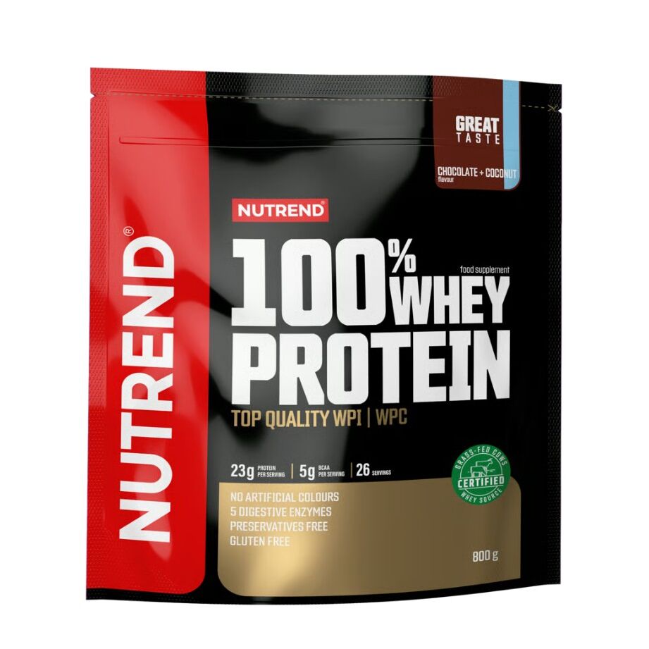 Nutrend 100% Valleprotein, chokolade + kokos 800 g