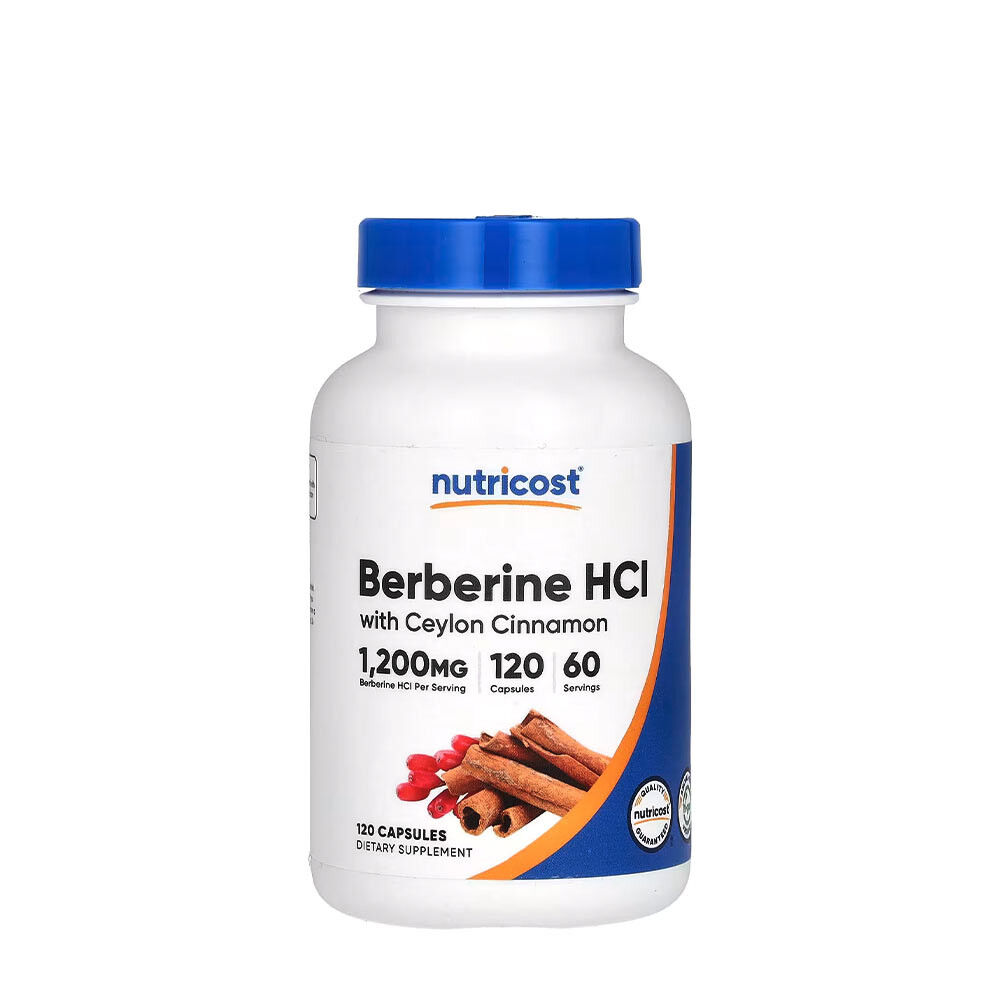 Nutricost Berberín HCl s cejlónskou škoricou (120 kapsúl) – Viking Supplements