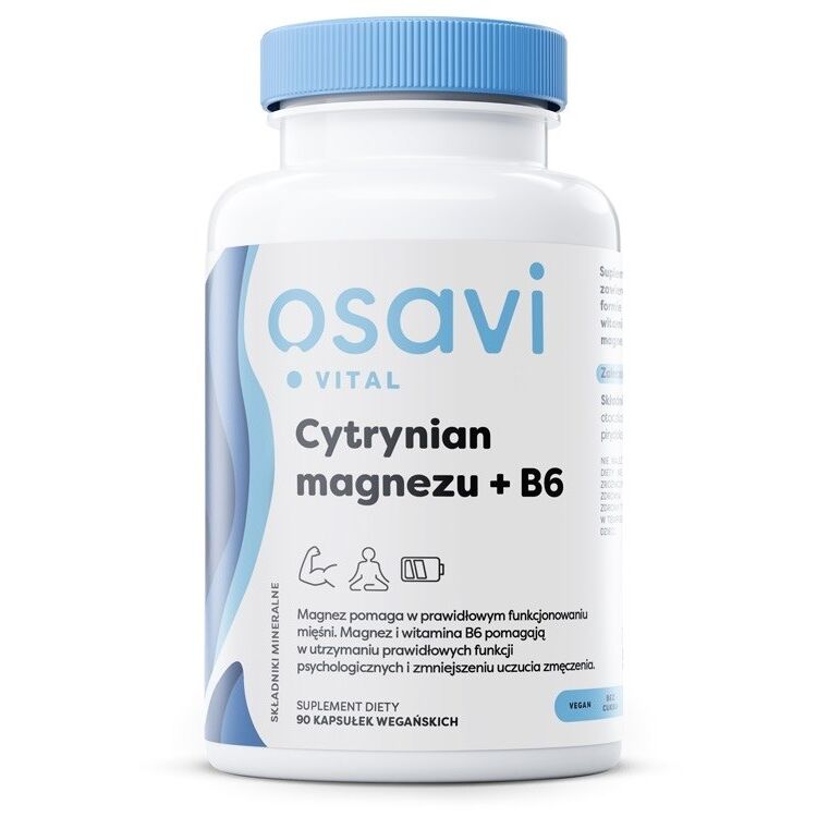 OSAVI Magnesium citrate + B6 (90 vcaps) - Viking Supplements