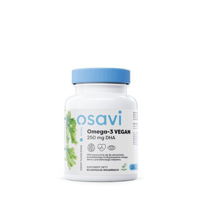 OSAVI Omega-3 VEGAN 250 mg DHA (60 kapsúl) - Viking Supplements